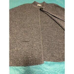 Coldwater Creek Women's 1X Gray Knit Dolman sleeve Cardigan Sweater, Button Clos